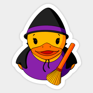 Witch Rubber Duck Sticker
